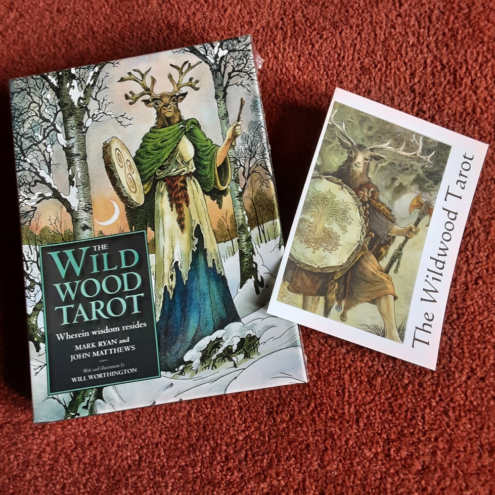 wildwood tarot box and postcard